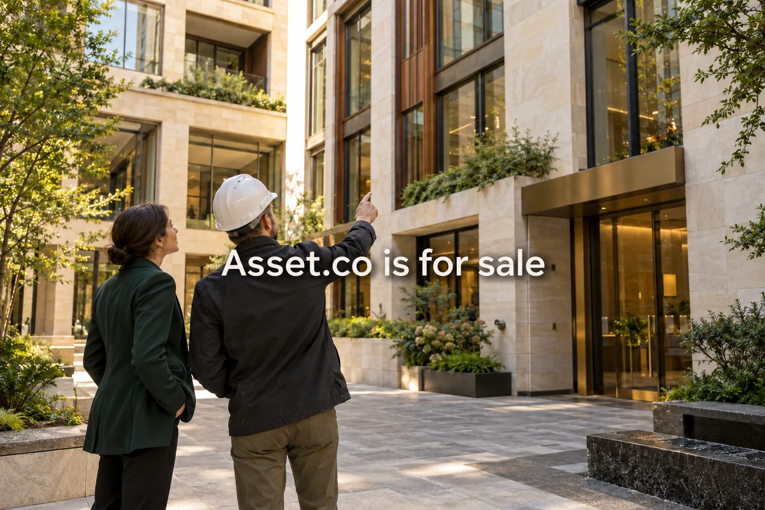Reading a commercial property summary illustrated in an architectural ownership setting